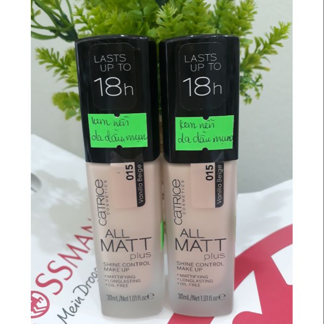 KEM NỀN KIỀM DẦU Catrice all matt plus shine control make up 18h- hàng Đức xách tay