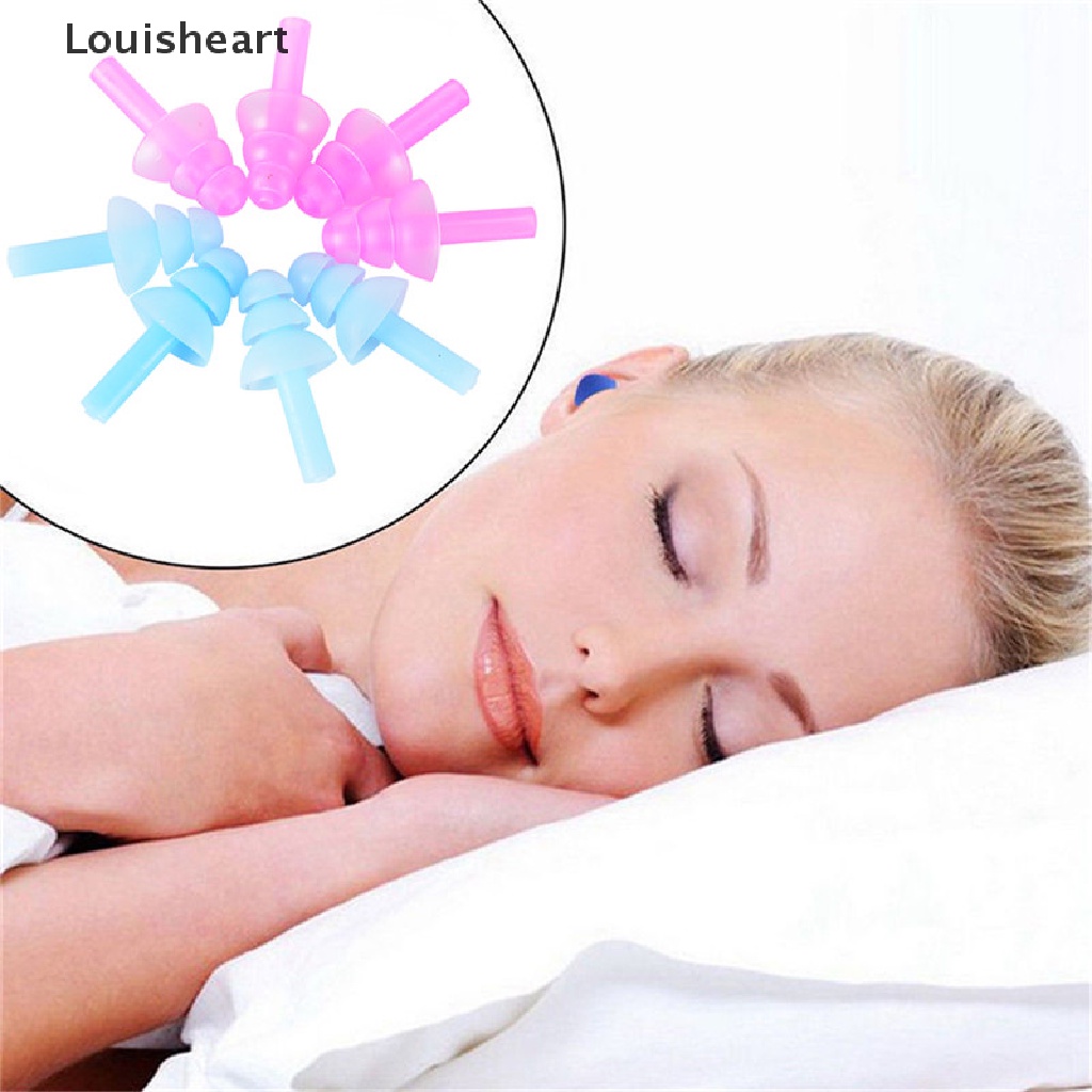Bộ 4 Nút Bịt Tai Chống Ồn Bằng Silicone