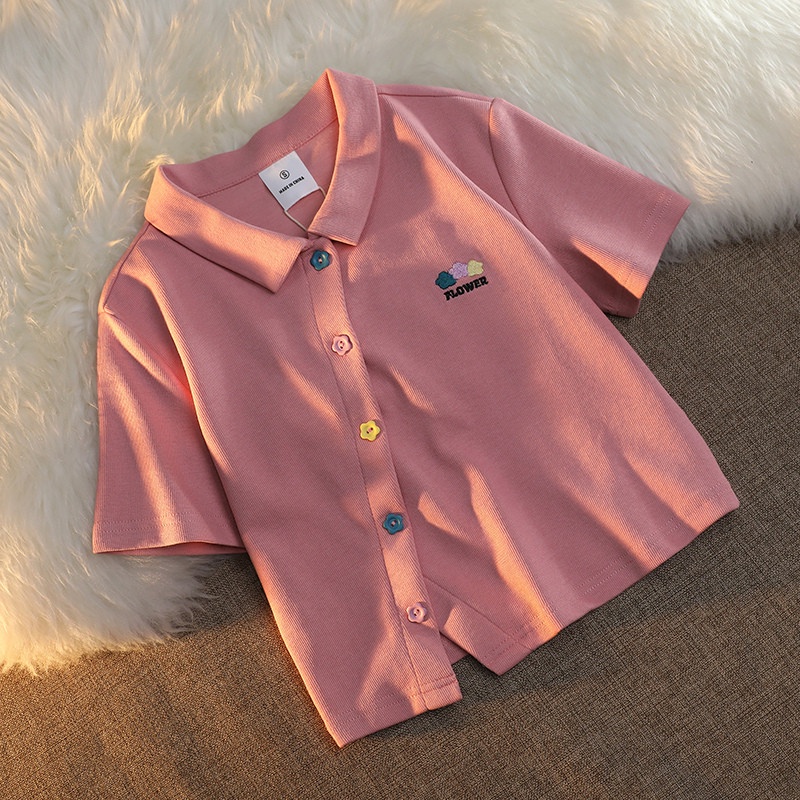 Áo kiểu SUXI ngắn tay dáng rộng đơn giản thời trang mùa hè dành cho nữ