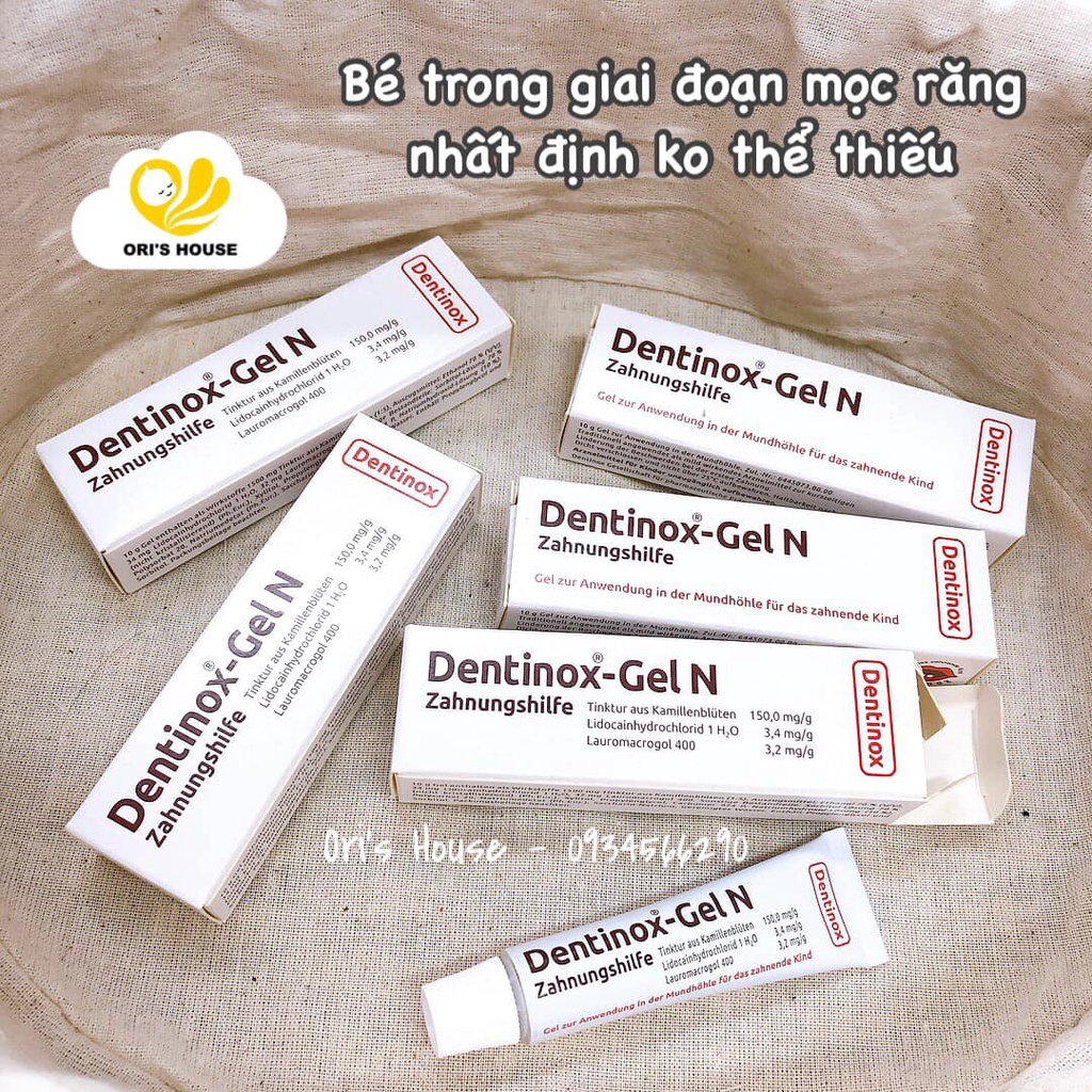 Gel bôi giảm sưng lợi cho bé Dentinox - Đức