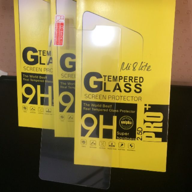 Bộ 3 kính cường lực cao cấp cho Xiaomi Mi8lite