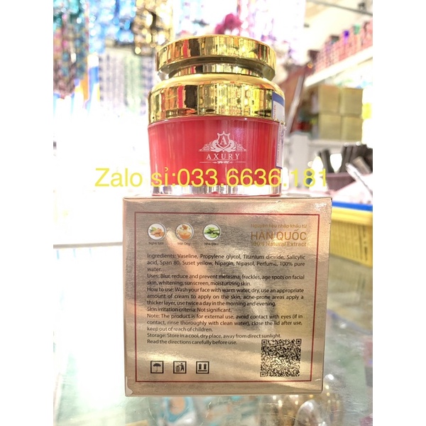 [chuẩn hàng]kem axury collagen+ gold hết nám-tan nhang-đôi môi hủ 25g