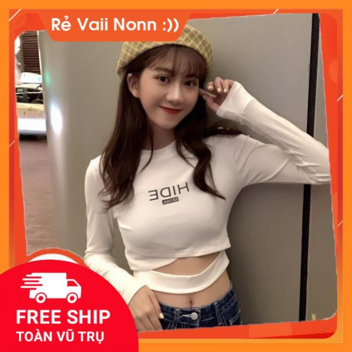 [Freeship-Hàng Chất Lượng] Áo Thun Croptop Tay Dài | BigBuy360 - bigbuy360.vn