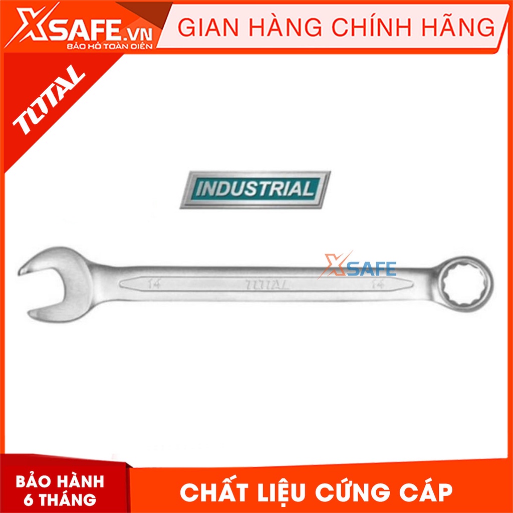 Cờ lê vòng miệng TOTAL 22-36mm thép Cr-V có độ bền cao chống cong vênh hay biến dạng, chống rỉ sét [XTOOLs] [XSAFE]