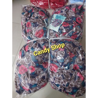Đầm xoè lụa hoa cổ vuông cột nơ ngực kèm mút