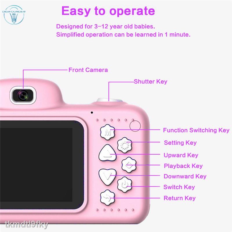 GENUINE Máy Ảnh Kỹ Thuật Số Mini 2.4 Full Hd 1920x1080 Cho Bé | BigBuy360 - bigbuy360.vn