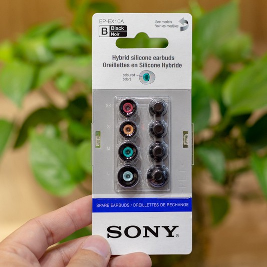 Nút tai nghe Sony EP-EX10A - Hàng chính hãng | Silicone Hybrid, Nút tai nghe thay thế