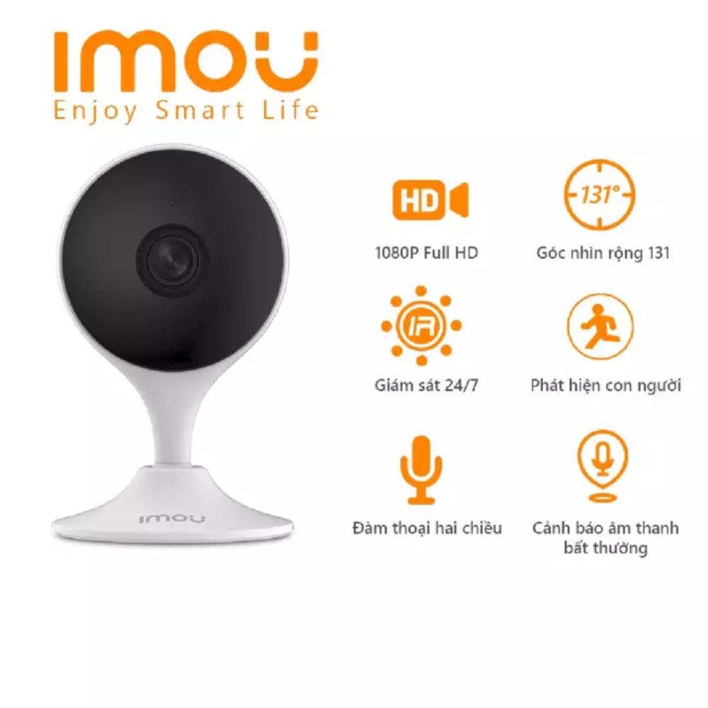 Camera IP WIFI 2M IMOU C22EP C22CP C22SP Cue 2C Đàm Thoại 2 Chiều FULLHD 1080P DAHUA Hàng chính hãng, bảo hành 24 tháng