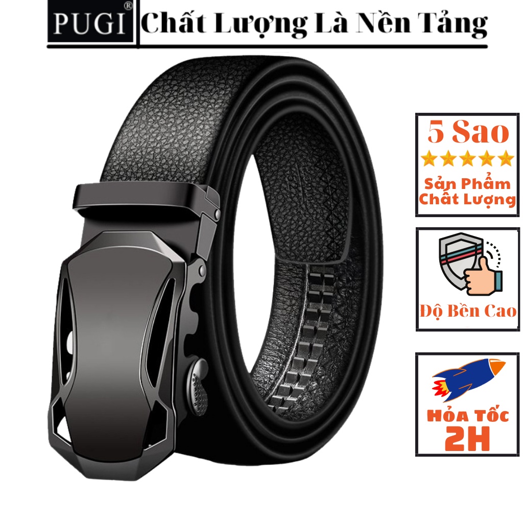 [ HOÀN XU 10% Đơn 0 Đồng ] Thắt lưng nam da chống nước,dây nịt nam khóa chống gỉ độ bền cao thời trang PUGI - R27