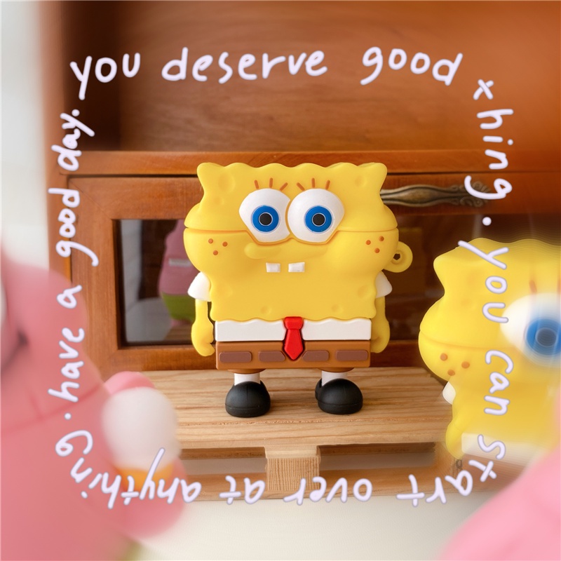 Vỏ Bảo Vệ Hộp Sạc Tai Nghe Airpods 3 Pro AirPods3 Họa Tiết Hoạt Hình SpongeBob Daxing SpongeBob Dễ Thương 2021 Ốp