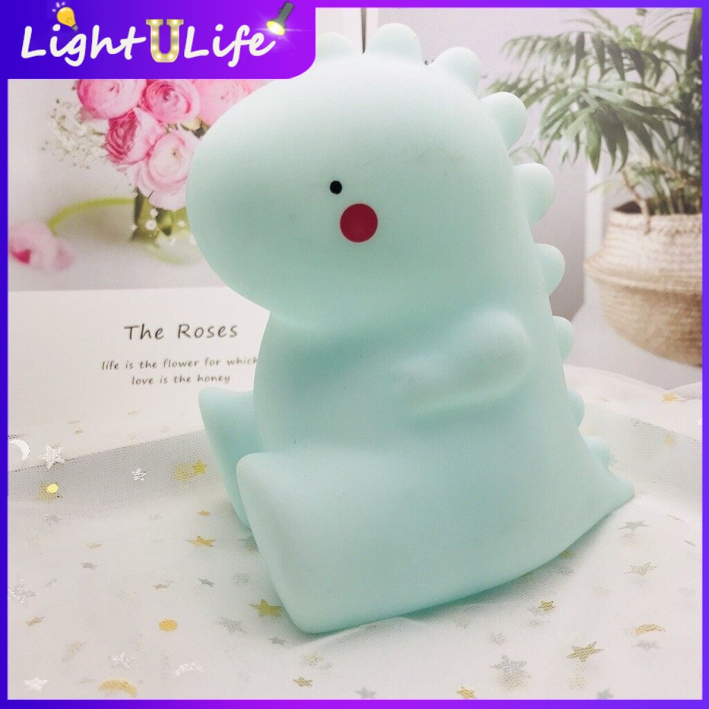 Đèn LED ánh sáng trắng hình thỏ/ cừu/ khủng long/ tuyết/ kỳ lân/ cầu vồng dễ thương trang trí phòng trẻ em