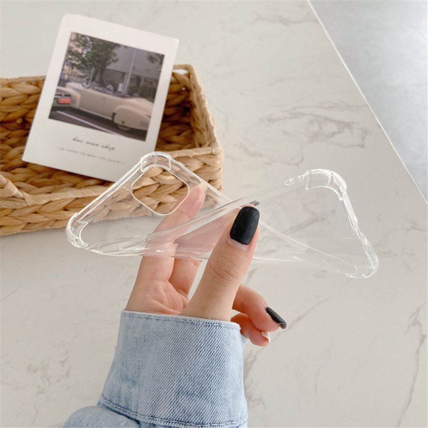 Ốp điện thoại mềm trong suốt thích hợp cho iPhone 13 12 11 Pro Max 12Mini SE 2020 X XR Xs Max 8 7 6 6s Plus