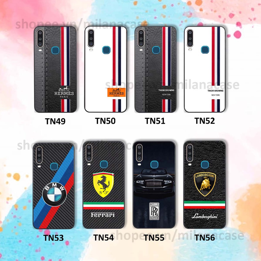 Ốp Vivo U10 / Y12 / Y15 / Y17 in hình các thương hiệu nổi tiếng trẻ trung thể thao cá tính