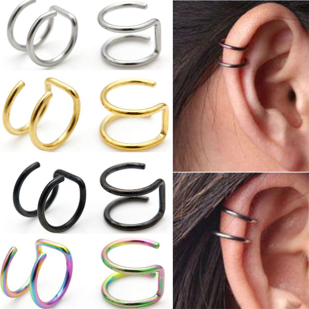 MAG Set 2 Khuyên Vành Tai Thời Trang Cá Tính Cho Nam Nữ