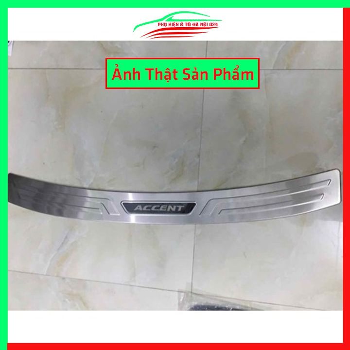 Ốp chống trầy cốp Accent 2018-2020 inox sáng bóng