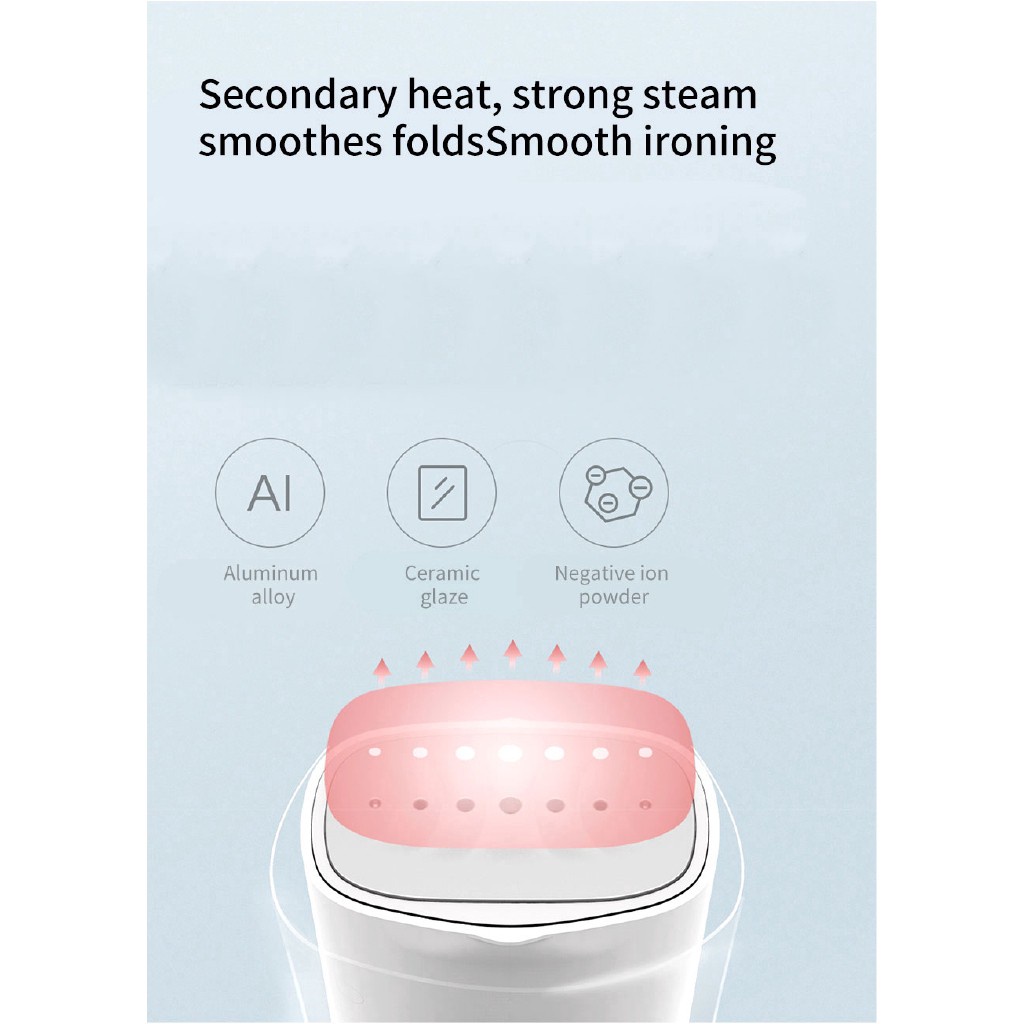 🔥 Bàn ủi - Bàn là hơi nước cầm tay Xiaomi Zanjia GT-306LW, Steam Plus, góc nghiêng 8 độ, bán chạy