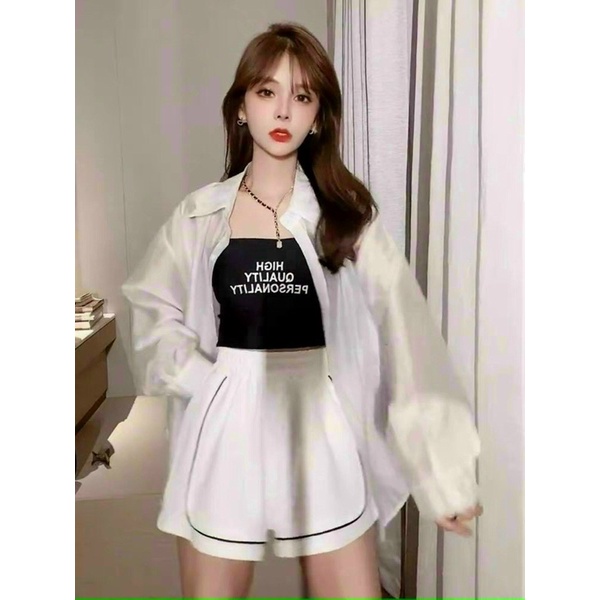 Set 3 Món Áo 2D+Smi+ Quần Kẻ thể thao