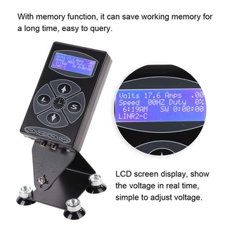 Xunb Professional LCD Display Tattoo Power Supply Multi-functional Button With Memory
