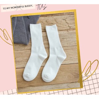 [COMBO] SET 10 đôi tất trơn cổ cao phong cách hàn quốc. Tất unisex, phong cách vintage hàn quốc, Free ship từ 50k