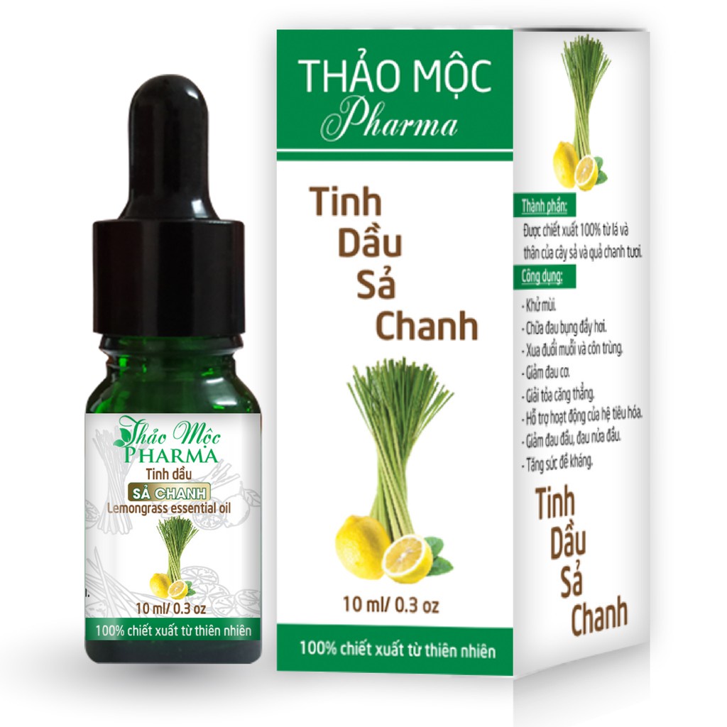 Tinh dầu Sả Chanh THẢO MỘC Pharma - 10ml