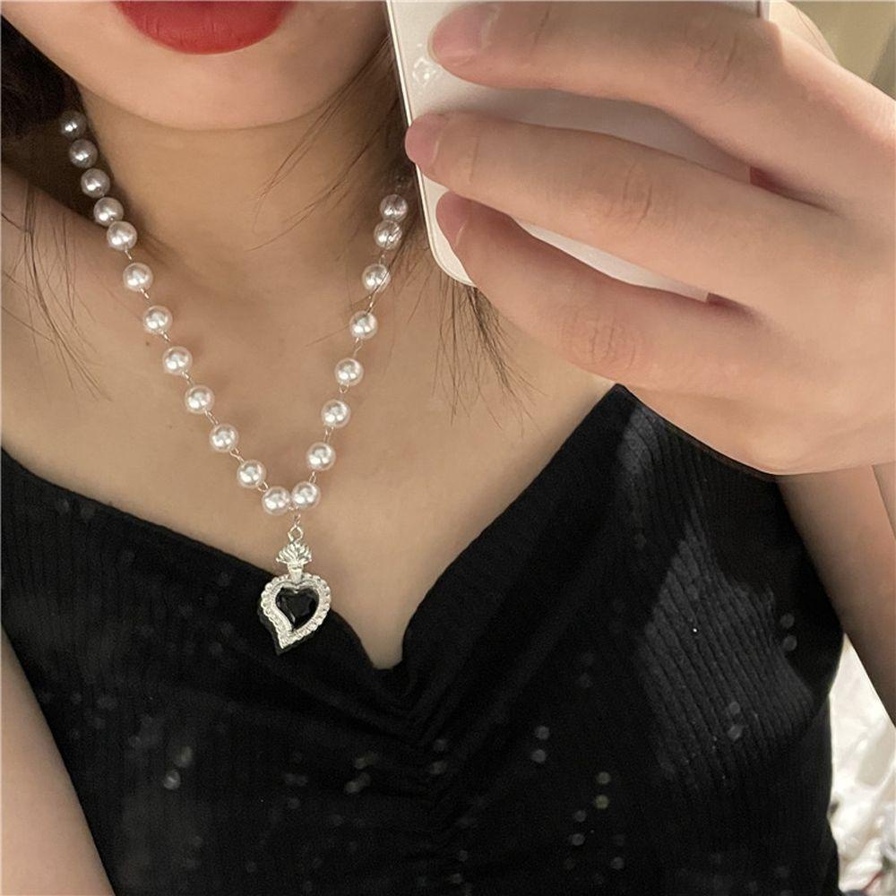 1 Vòng cổ Hai Lớp Mặt Trái Tim Thời Trang Dành Cho Nữ