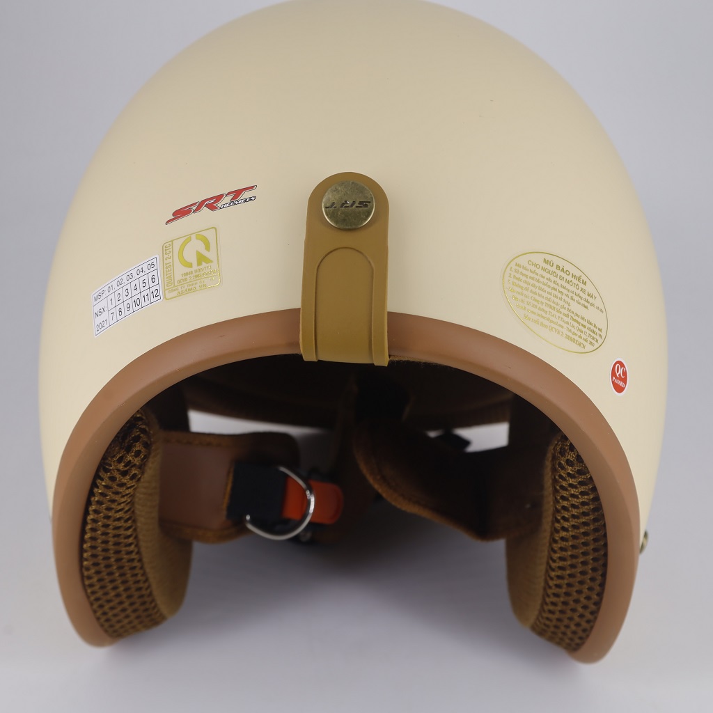 Mũ bảo hiểm 3/4 Classic lót màu - mũ 3/4 nam nữ freesize chính hãng