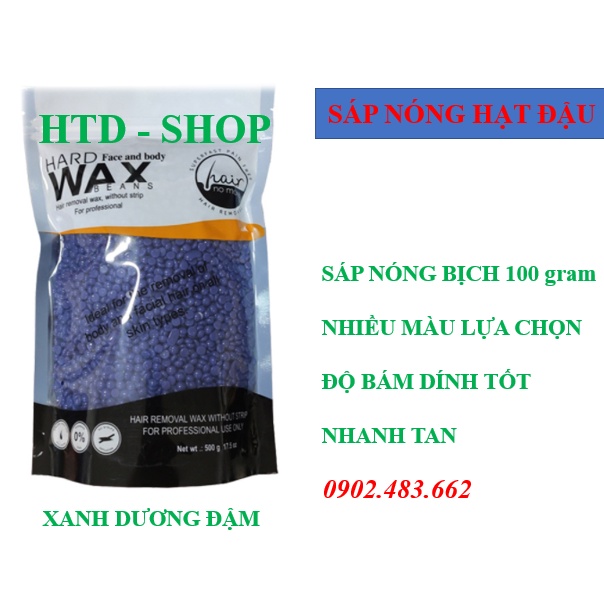 (FREE QUE LẤY SÁP)  Sáp wax lông nóng hạt đâu 100gr