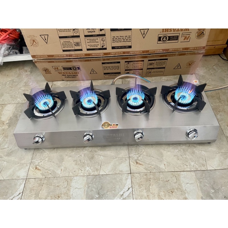 Bếp gas 4 lò khè ( kèm van dây )