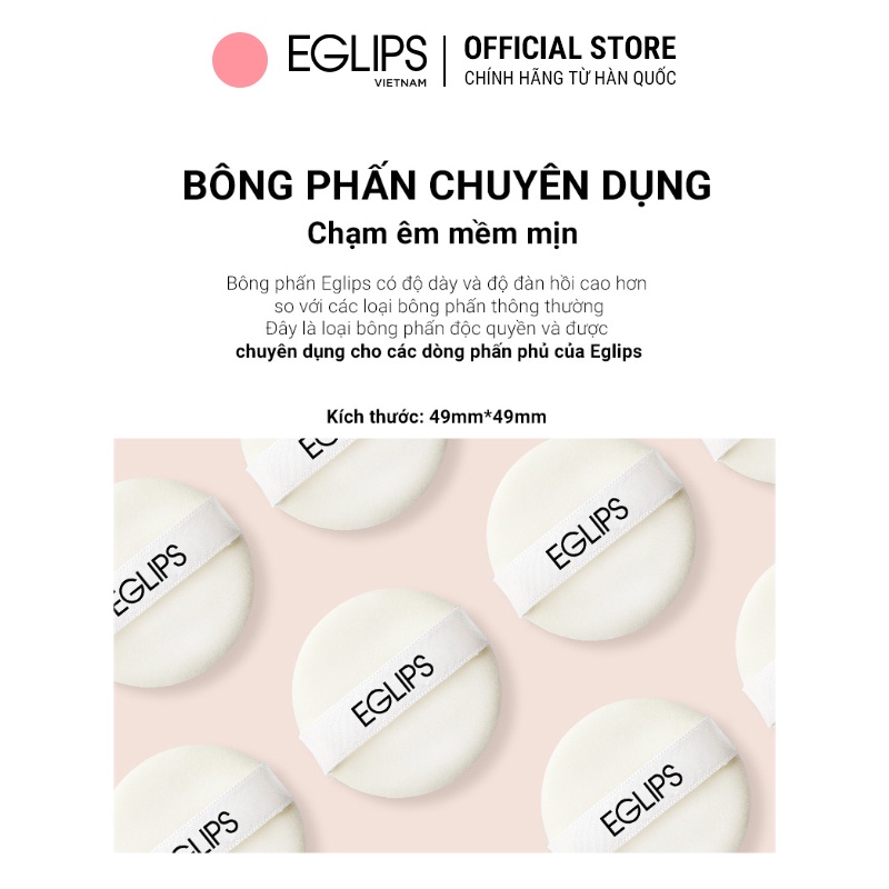 [Hàng Tặng Không Bán ] Bông Phấn Trang Điểm Eglips