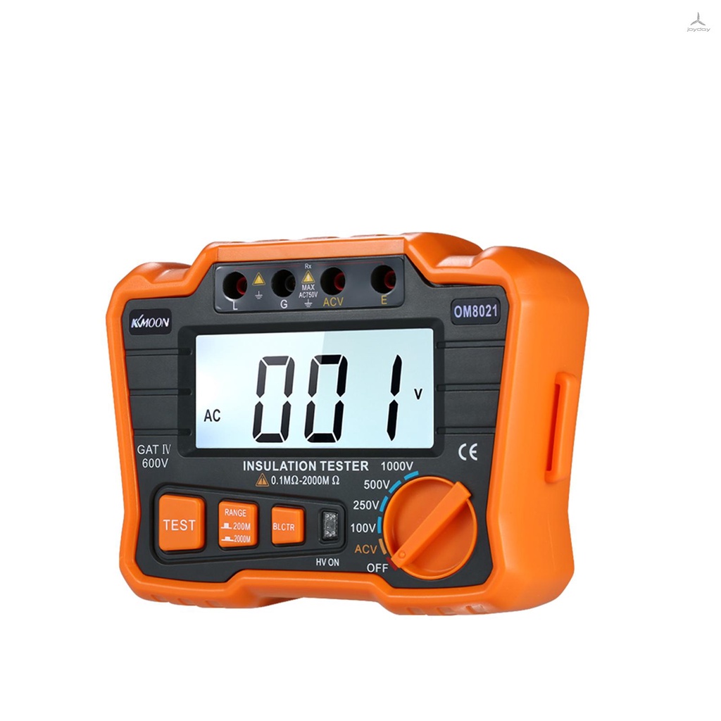 Thiết bị kiểm tra điện trở cách điện DCV ACV 1000V màn hình LCD