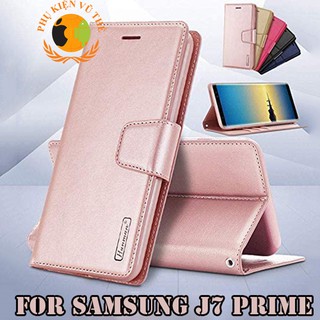 Bao Da Kèm Ví 2 in 1 Samsung Galaxy J7 Prime Cao Cấp Hanman Hàn Quốc, Có Chống Dựng Điện Thoại, Ngăn Đựng