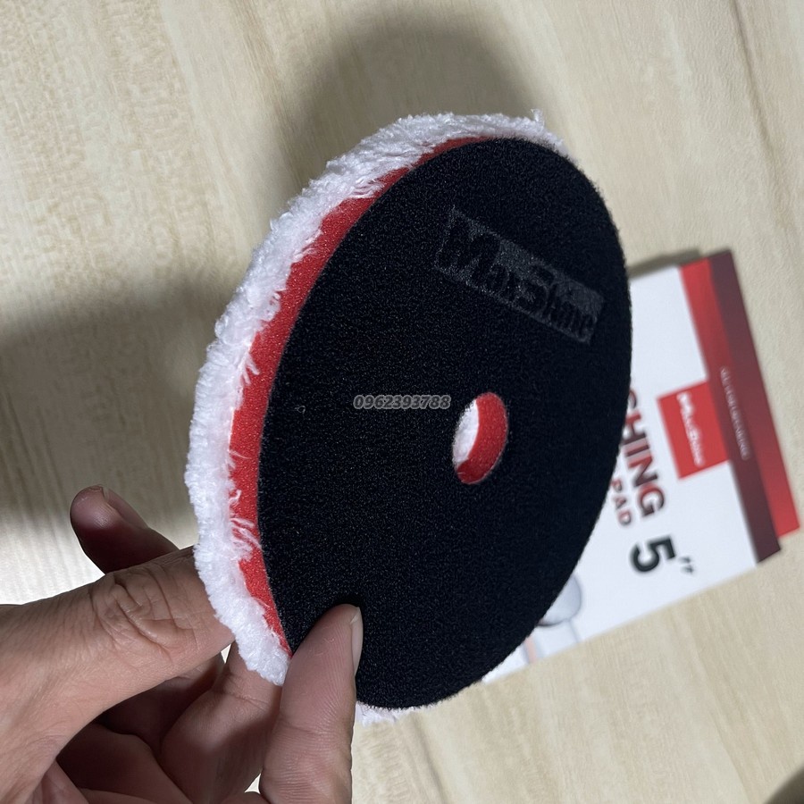 Phớt đánh bóng 1 bước xóa xước hoàn thiện sơn xe ô tô Finishing Microfiber Pad MaxShine 5.2 inch