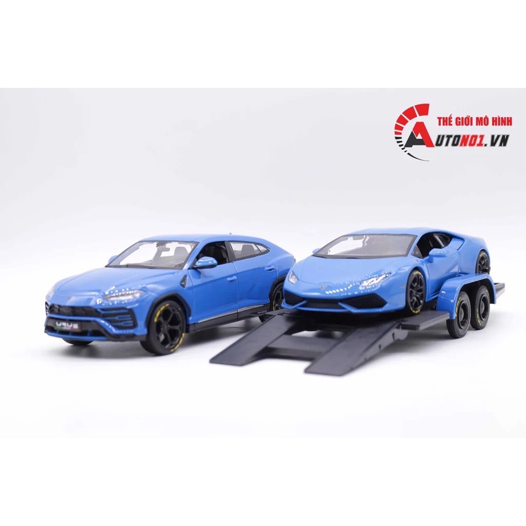 MÔ HÌNH XE LAMBORGHINI URUS AND HURACAN BLUE 1:24 MAISTO 2916