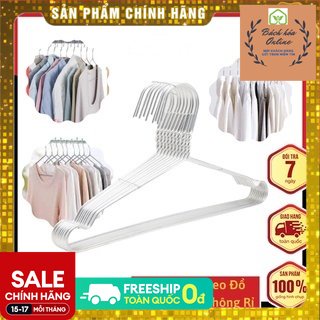 10 Móc treo quần áo người lớn , móc nhôm treo quần áo, phơi đồ người lớn inox cao cấp - Lep Store
