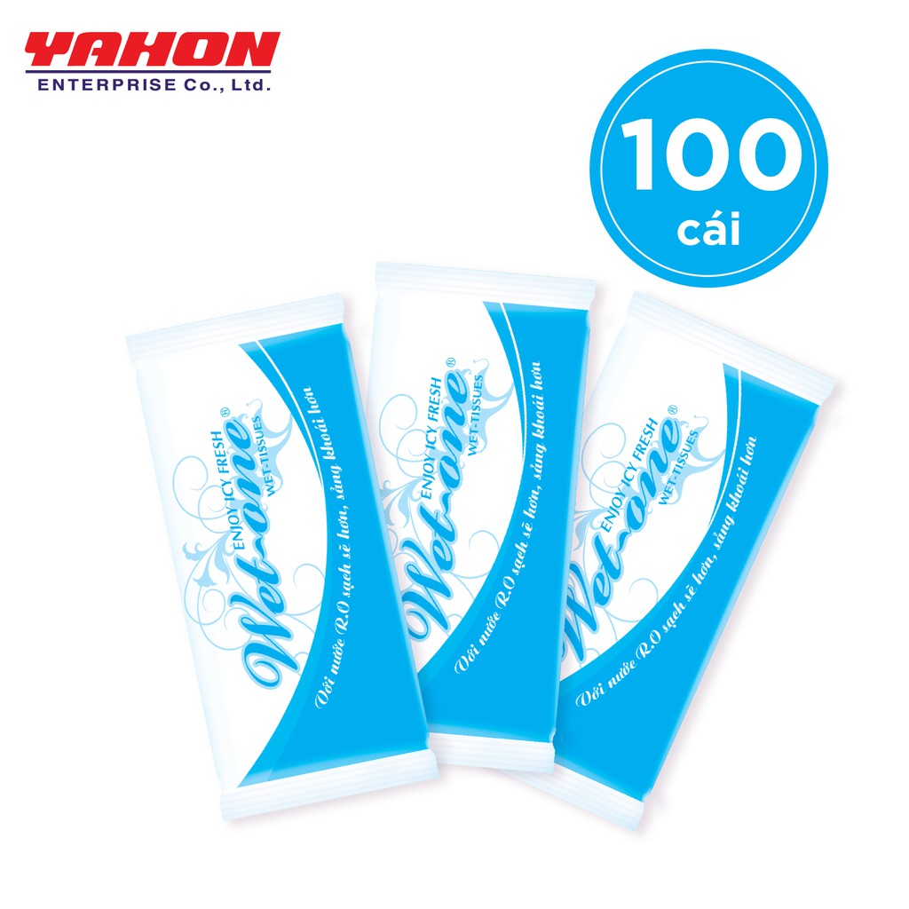 KHĂN ƯỚT WET-ONE 60GR 20*23CM COMBO 20 30 50 100 MIẾNG