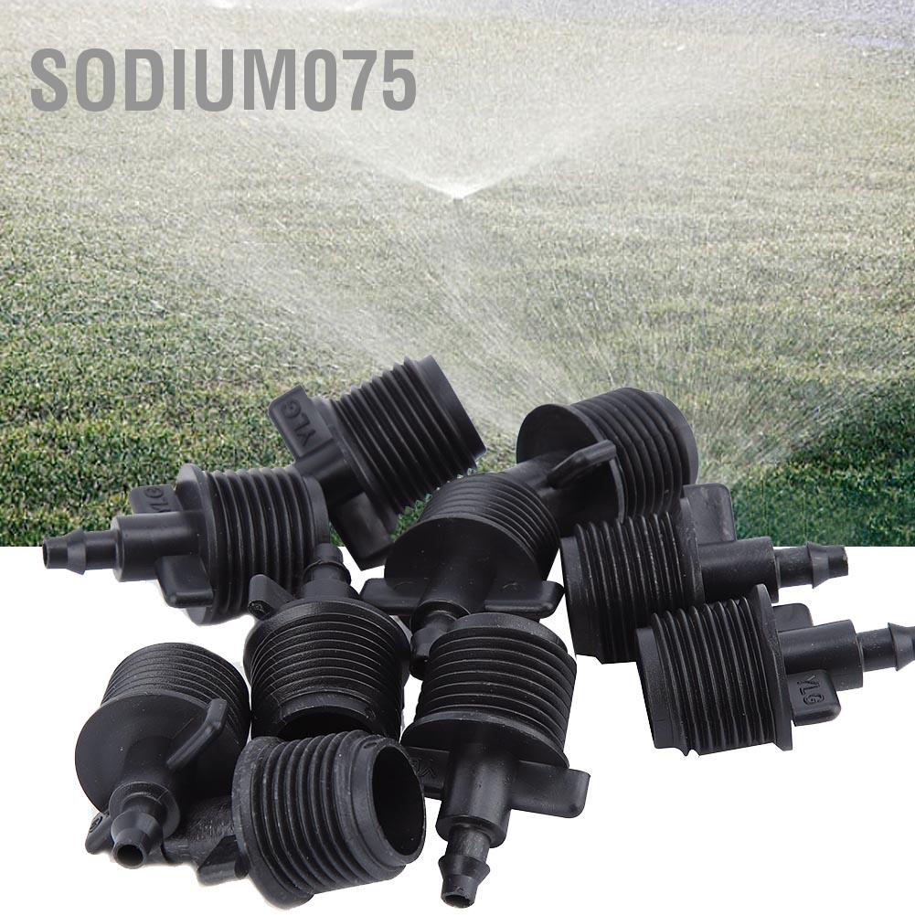 Sodium075 10Pcs 1/2&quot; Barb Tubing Adapter for 4/7mm Drip irrigation Capillary Hose
