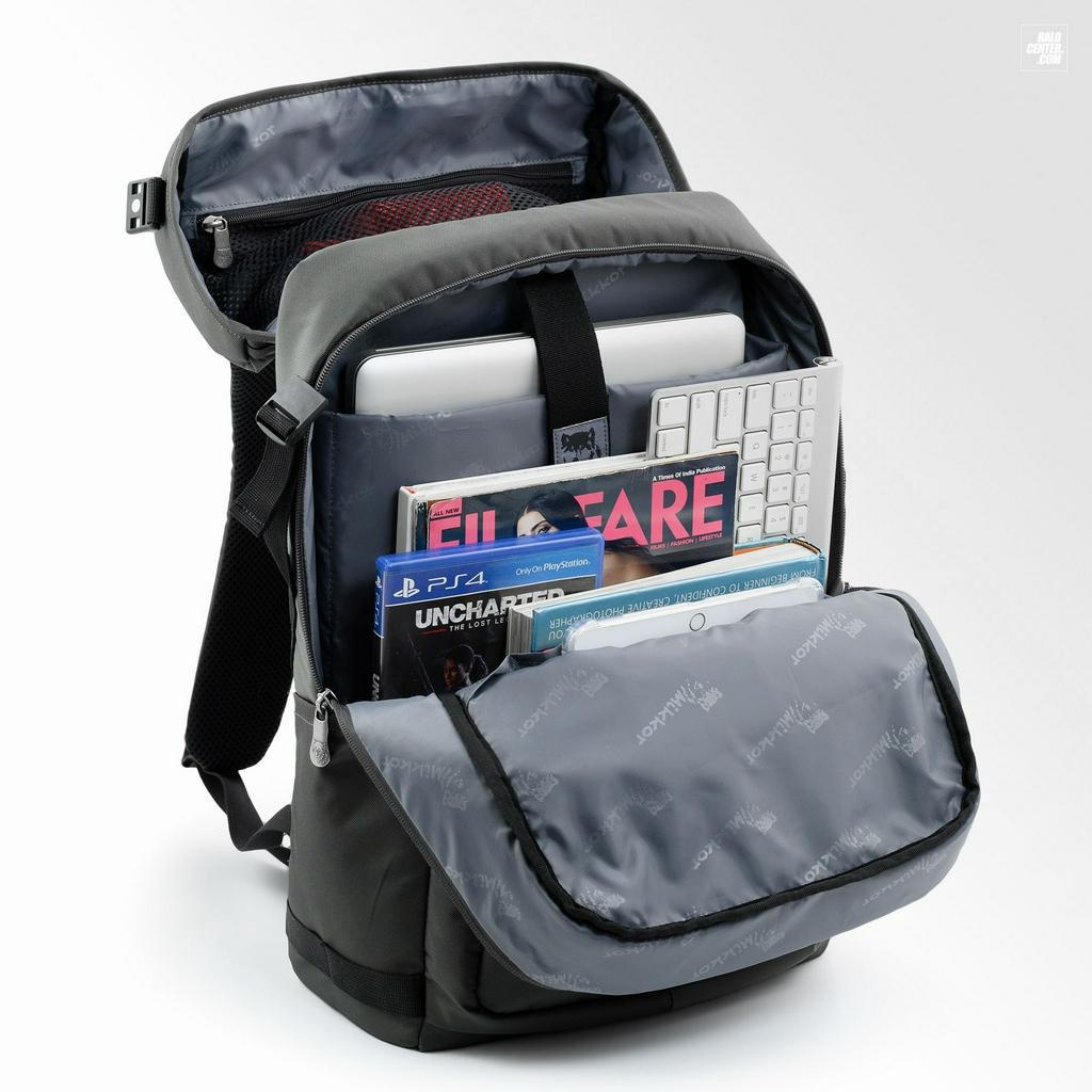 Balo Laptop - Balo Thể Thao Du Lịch, Kiểu Dáng Nắp Hộp Thời Trang, Chống Sốc Laptop 15.6inch Mikkor The Jack