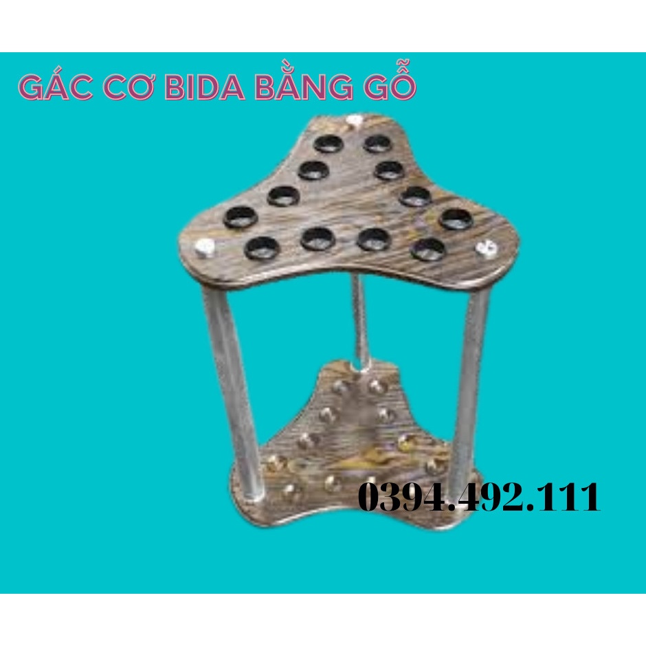 Giá để cơ bida bằng gỗ