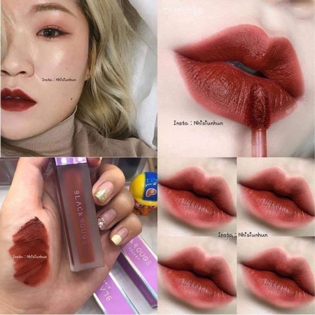 Son kem lì Black Rouge Air Fit Velvet Tint mềm môi lâu trôi ( Ver 1-2-3-4 )