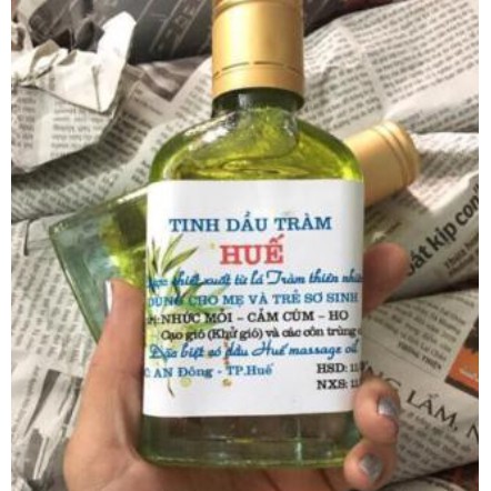 Tinh Dầu Tràm Huế Nguyên Chất Loại 1 Chai Tròn 100ml TDH01