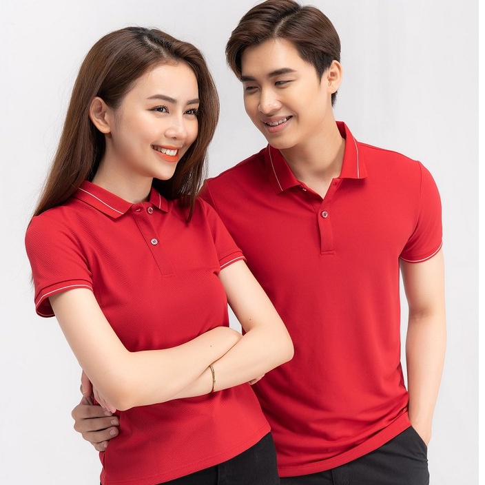 Áo polo cafe cổ bo kẻ viền nữ YODY áo cafe khử mùi, khử khuẩn thấm hút - APN3890