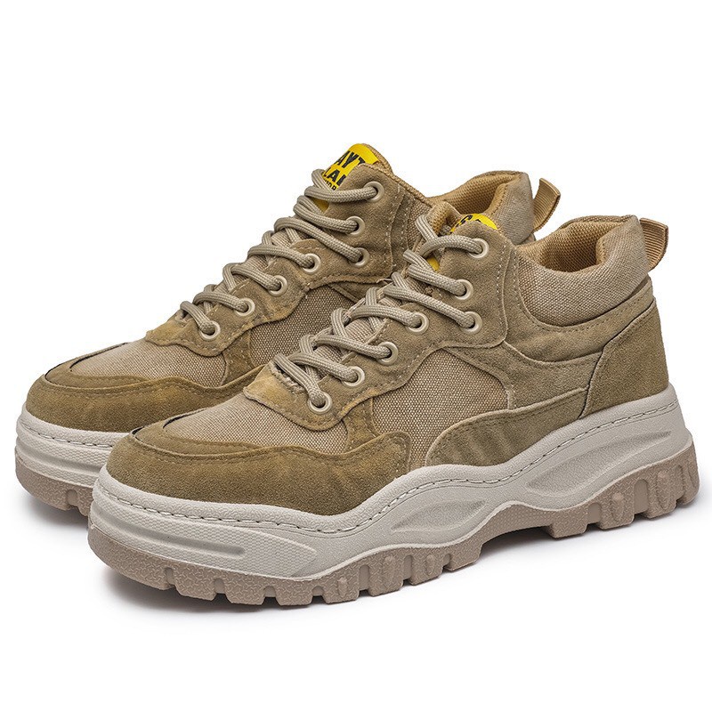 Giày sneaker nam, giày thể thao cổ cao Da lỳ chống xước phong cách cực ngầu | BigBuy360 - bigbuy360.vn