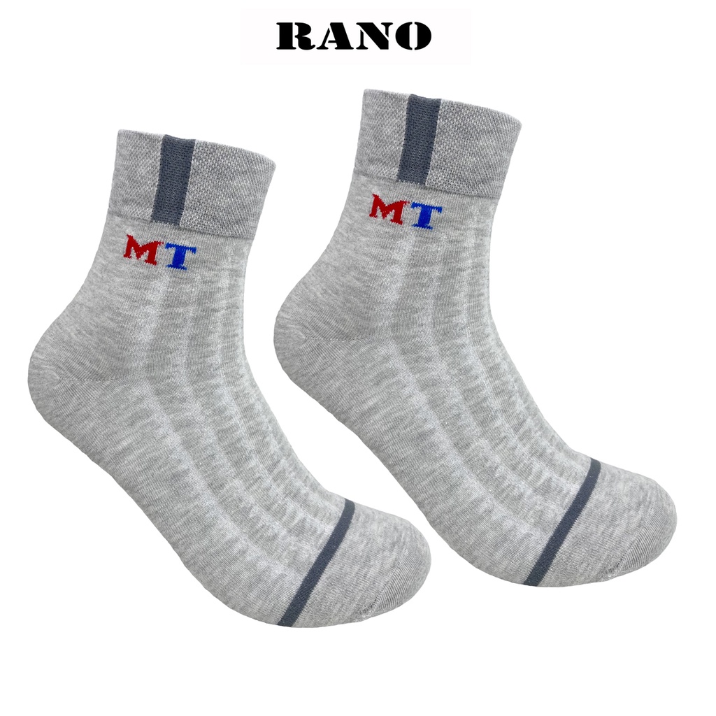 Tất vớ nam cổ trung dày cotton văn phòng thích hợp mang giày tây thể thao văn phòng xuất xịn hàng hiệu RANO