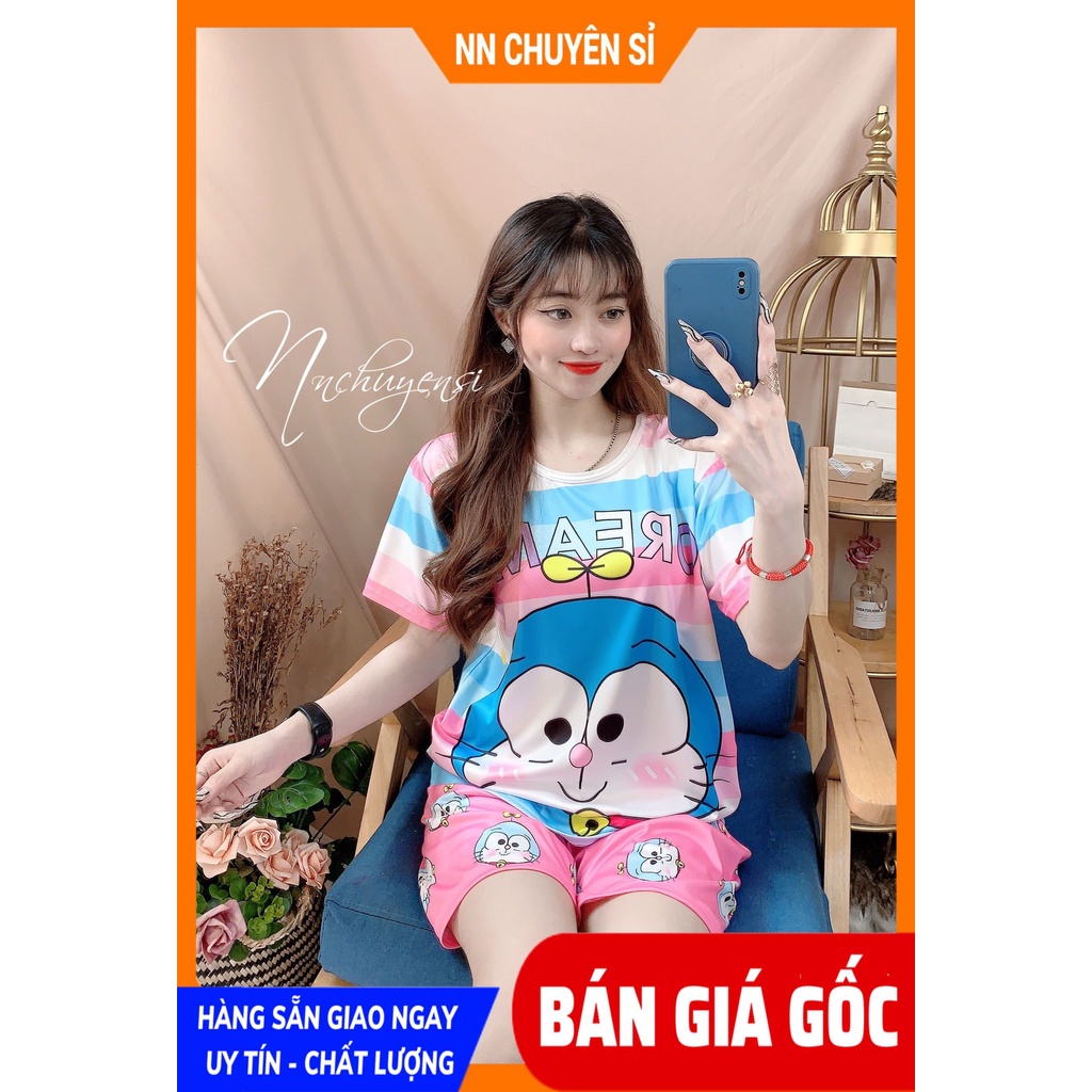 Đồ bộ bé trai bé gái in hình Chuột Mickey Hoạt hình dễ thương chất thun mềm mát size đến 70kg DBRBD FULL SIZE