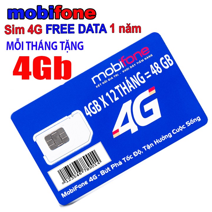 SIM 4G mobifone trọn gói miễn phí 1 năm