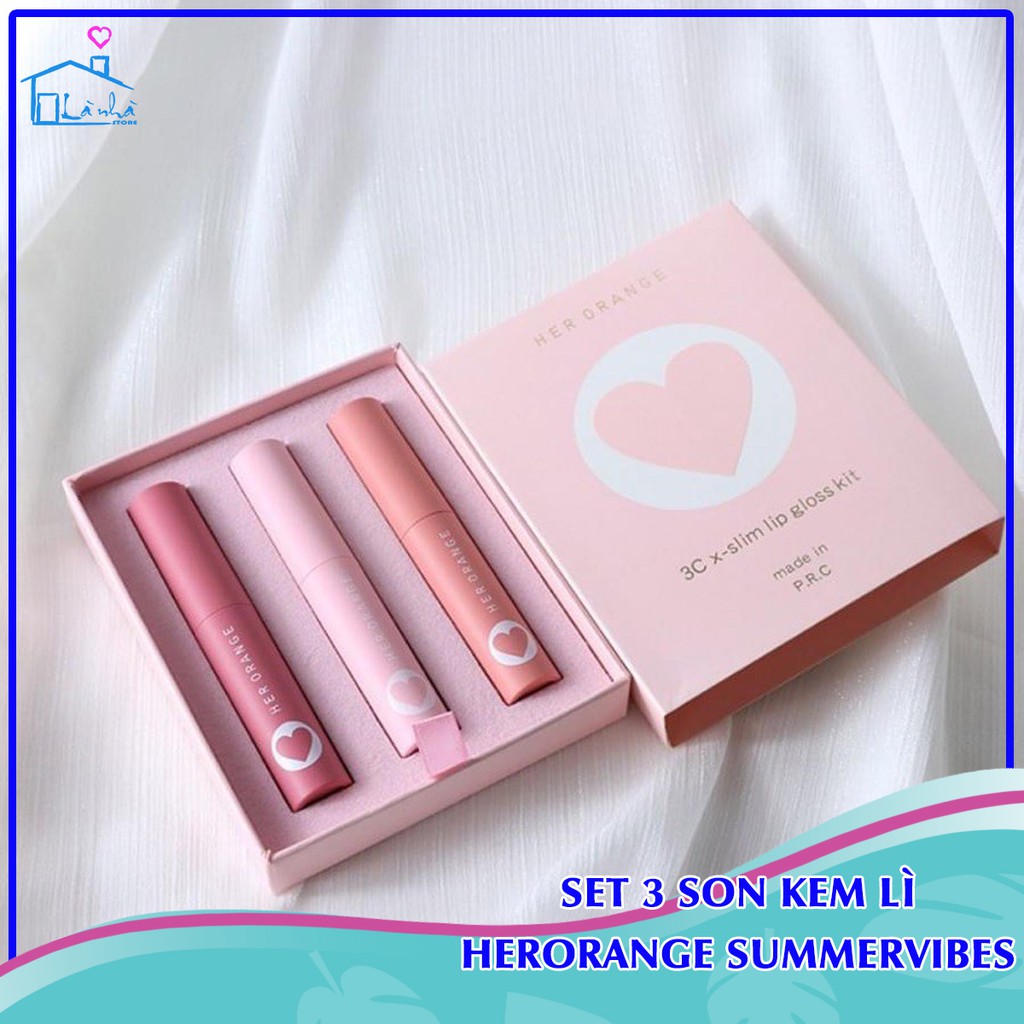 Set 3 son kem lì siêu đẹp Herorange summervibes