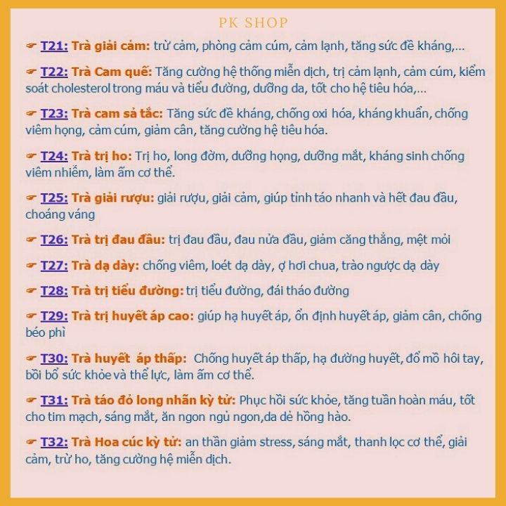 [ HÀNG VIỆT NAM ] Trà Thảo Mộc Oganic/ Trà Hoa Tổng Hợp ❤️ Detox - Chăm Sóc Sức Khỏe, Sắc Đẹp ❤️ - P1 | BigBuy360 - bigbuy360.vn