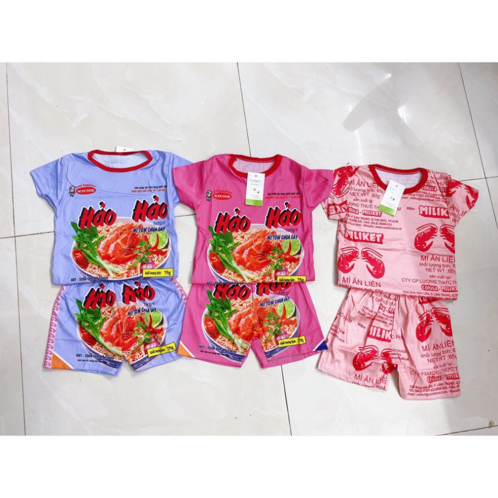 BỘ CHO BÉ MÌ TÔM , HÀNG BÁN SHOP CHẤT LIỆU COTTON CO DÃN MÁT- KÈM VIDEO ẢNH THẠT