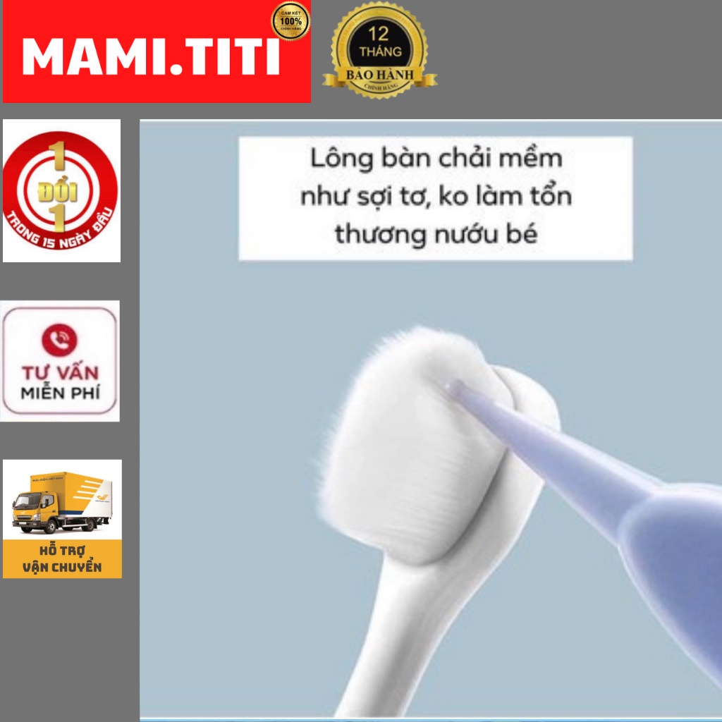 Bàn chải đánh răng trẻ em, Bàn chải đánh răng lông mềm - MAMITIT