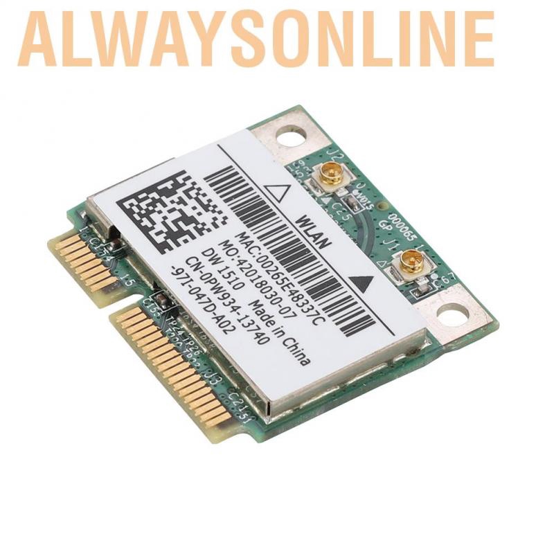 Card Mạng Mini Pci-E 300mbps 2.4/5g Cho Dell E4200 E5500